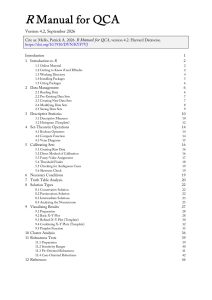 R Manual for QCA, version 4.2, title page